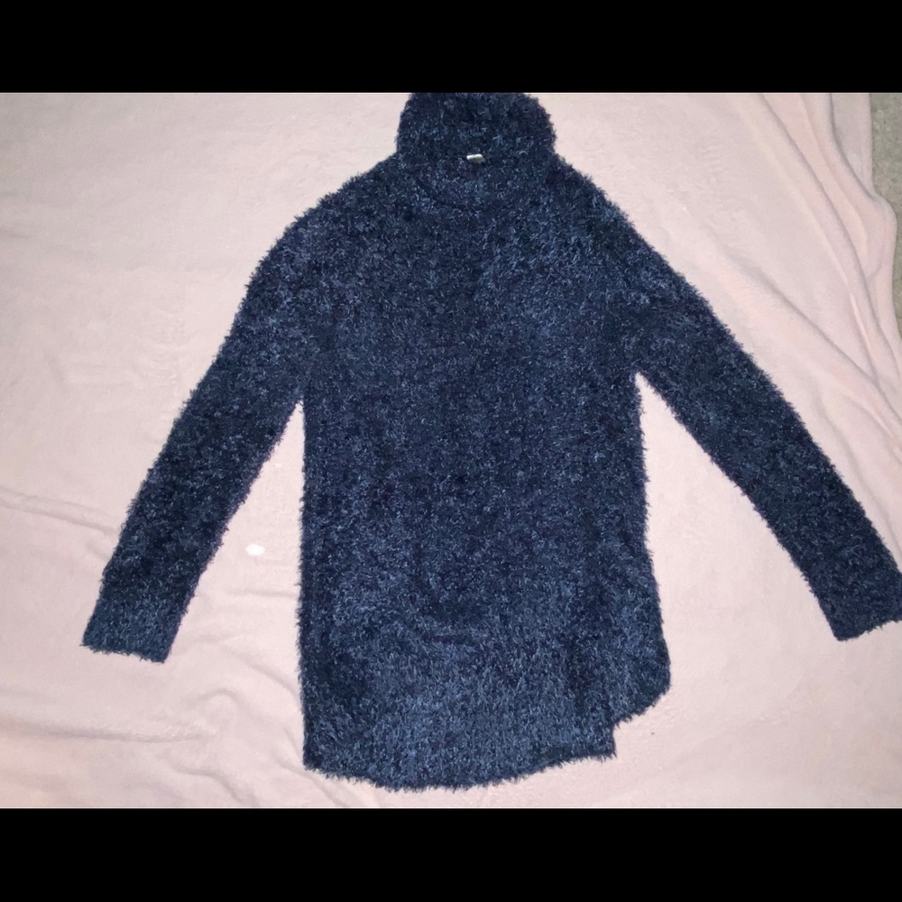 H&M Blue Turtleneck Sweater